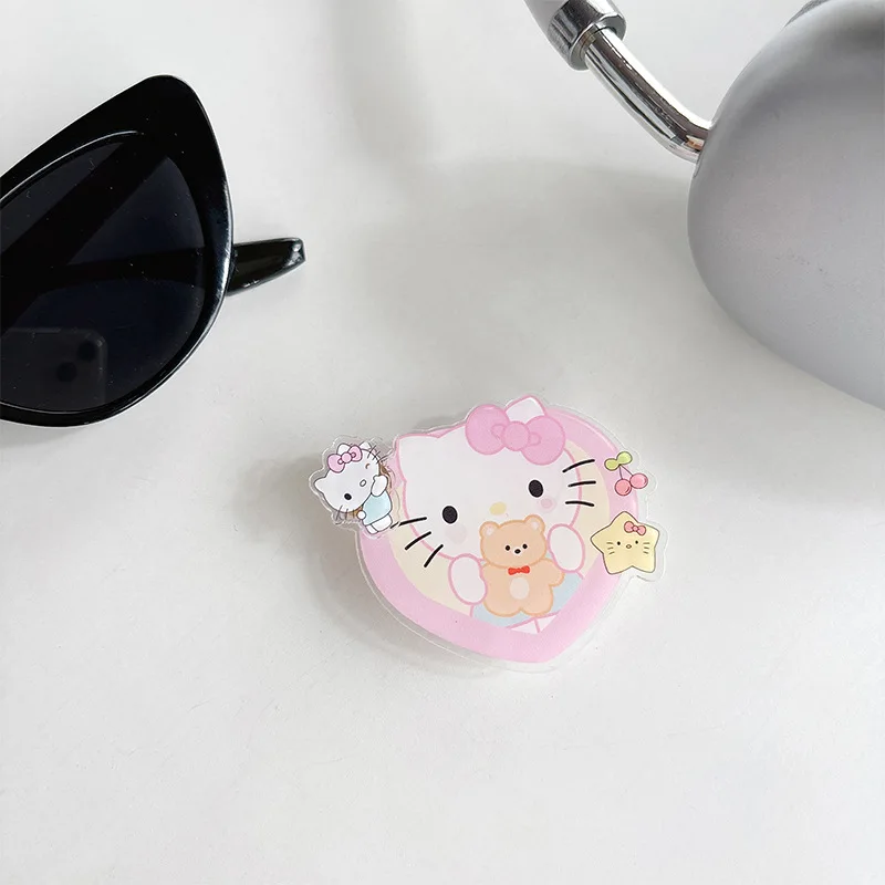 سانريو هانجيودون حلقة مشبك آيفون اكسسوارات Pochacco الكرتون الهاتف المحمول قبضة حامل هاتف سيارة الرسوم المتحركة الديكور هدية
