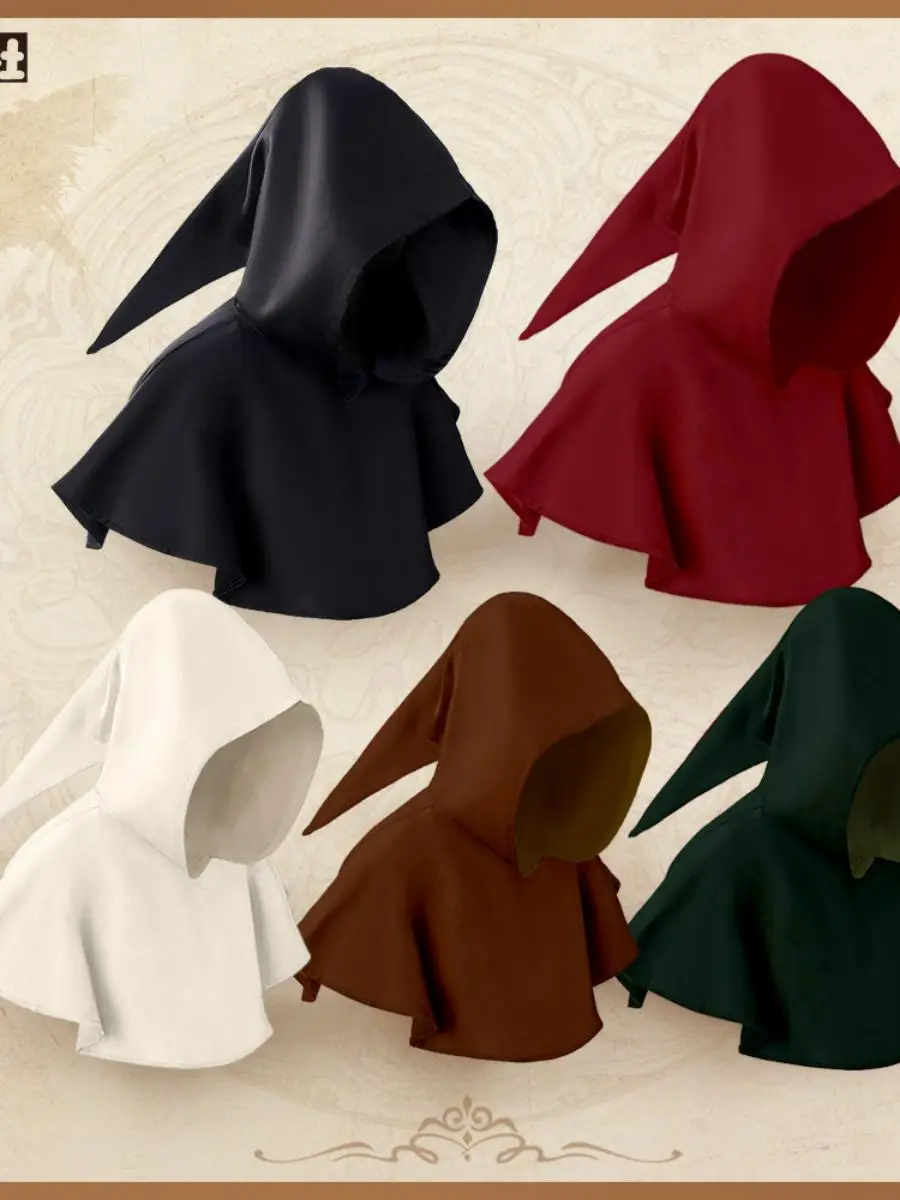 New Medieval Death God Hooded Cloak loween Stage Costume  Priest Cosplay Outfit Women's Ethnic Stage Costume