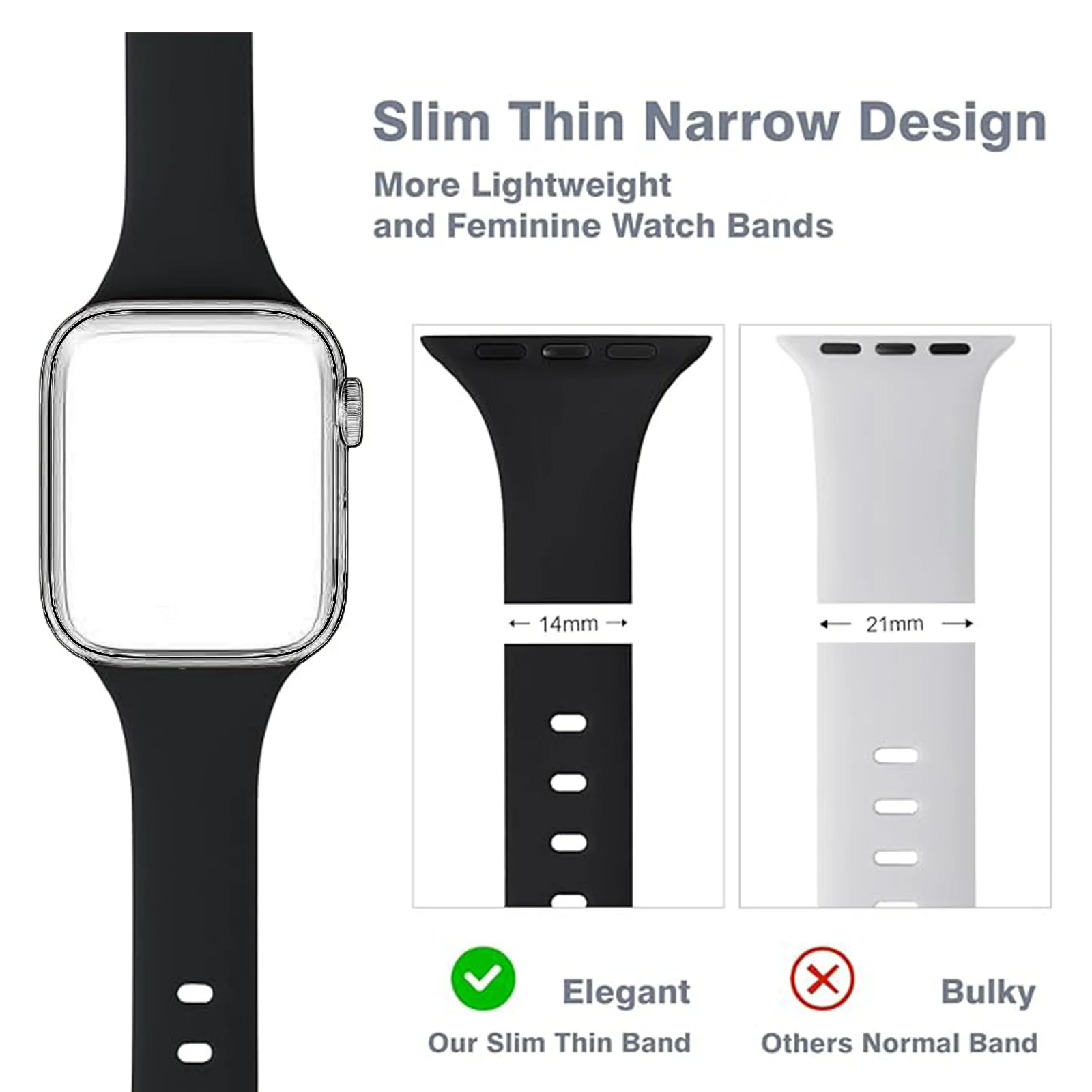 スポーツウォッチストラップは、38mm、40mm、41mm、42mm、44mm、45mm、46mm、49mmモデルのApple Watchバンドと互換性があります。 それは