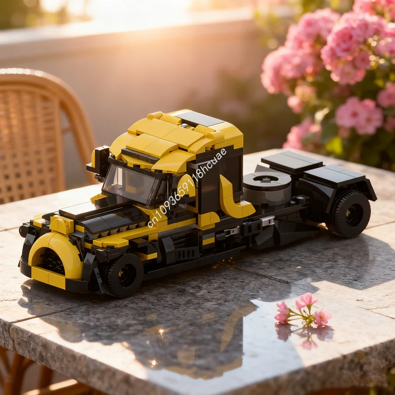 598 elementów MOC CargoMaster Alternatywny Zestaw Budowlany City Champions Model Superauta Klocki Konstrukcyjne Zabawki Prezent na Boże Narodzenie