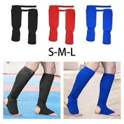 Shin Instep Guards Calf Guards Leg and Foot Guards Pair for Men Women Protector Karate Protective Gear for Sanda Martial Arts