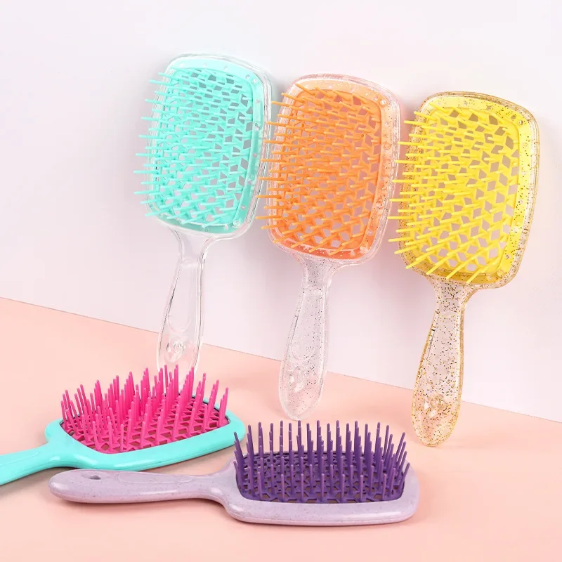 Air Cushion Comb Tangled Hair Comb Hair Brush Massage Anti-static Hollow Out Wet Curly Hair Brushes Barber Styling Tool