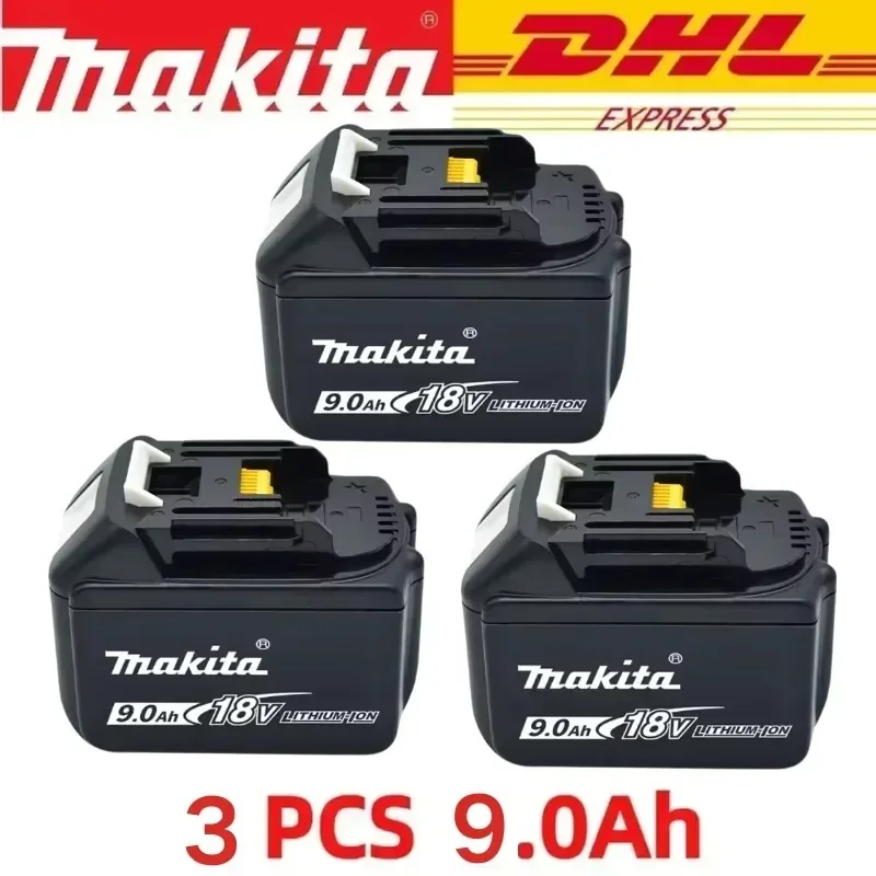 

Genuine Makita 18V 9Ah Rechargeable Battery for Makita Power Tools Li-ion Replacement 18v Battery+charger