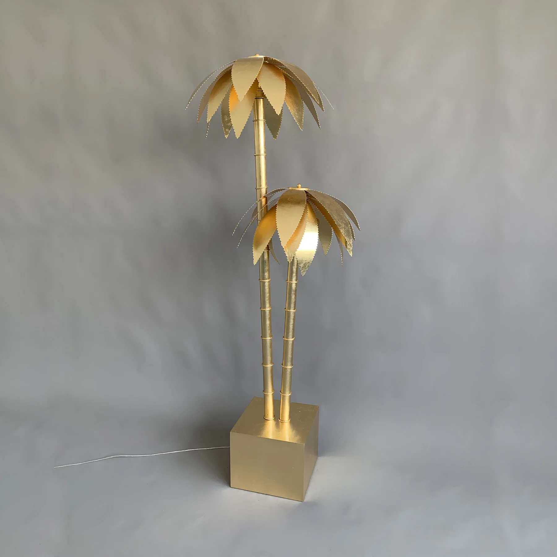 Postmodern Coconut Tree Luxury Sales Office Model Room Lobby Floor Lamp
