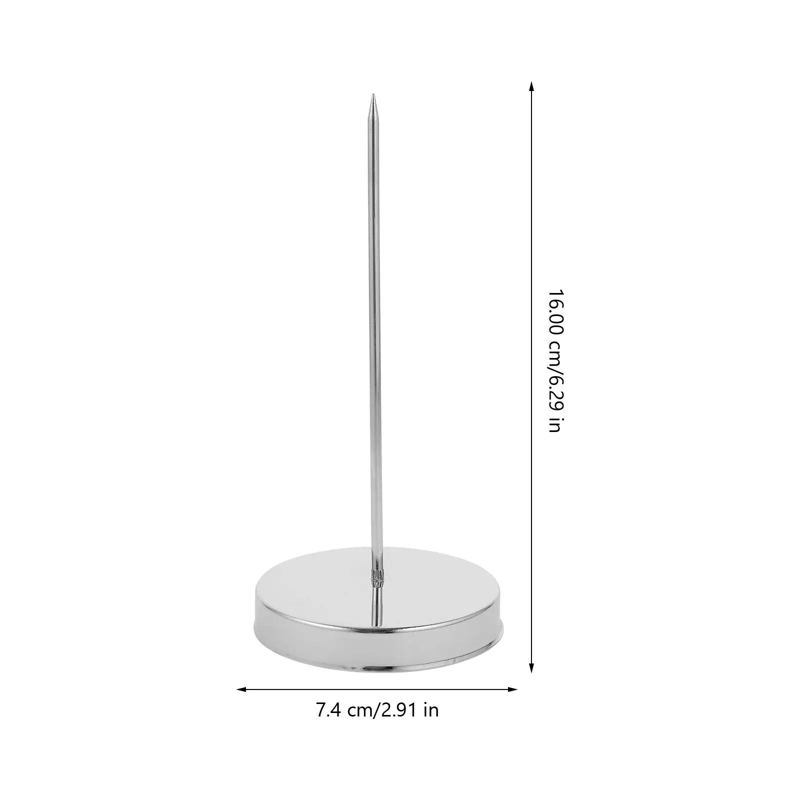 2Pcs Iron Receipt Holder Spike – Multipurpose Bill & Check Organizer for Office, Restaurant, Kitchen, Bar, Desk