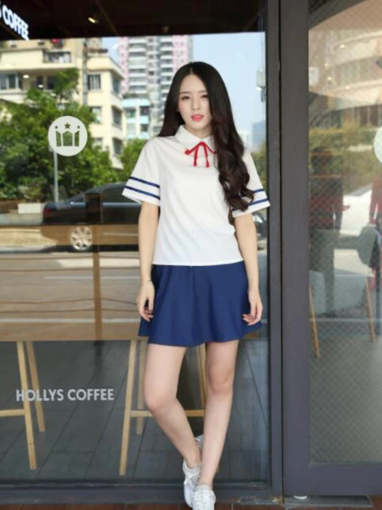 New Hot Sale High College Student Uniforms Japan Korea British Style School Uniform Sailor Uniform Suit