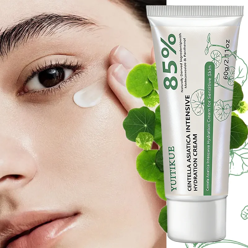 Crema Hidratante YUITIKUE con Centella Asiática, 85% Ingredientes Naturales, Humectante, No Grasosa, para Piel Sensible