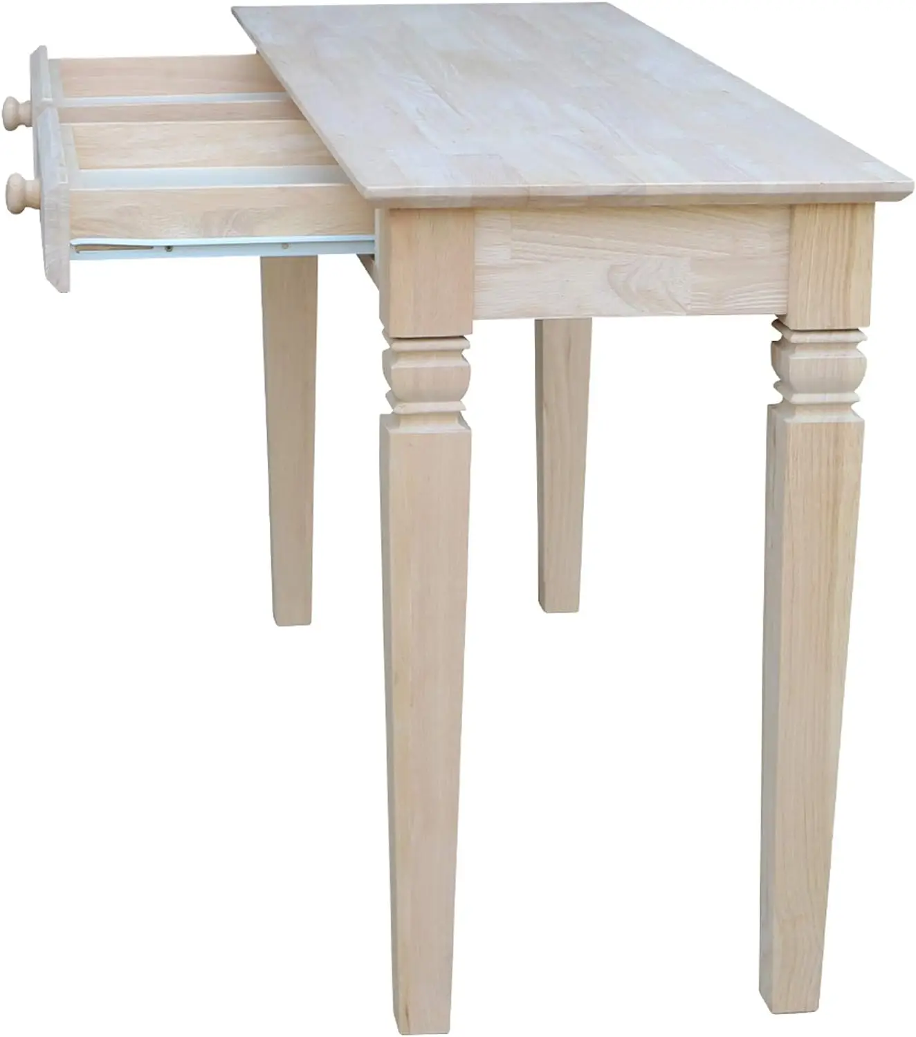 International Concepts Java Sofa Table with 2 Drawers, Unfinished