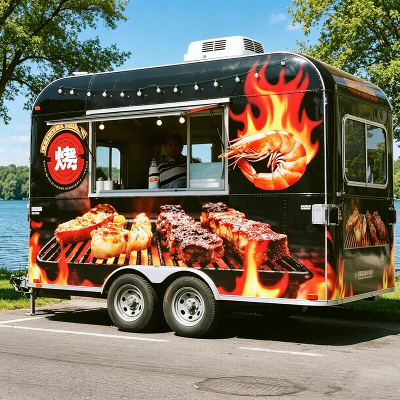 Customized Innovative Pop-Up Cafe Truck for Coffee Tea Pastries and Light Bites in Urban Areas