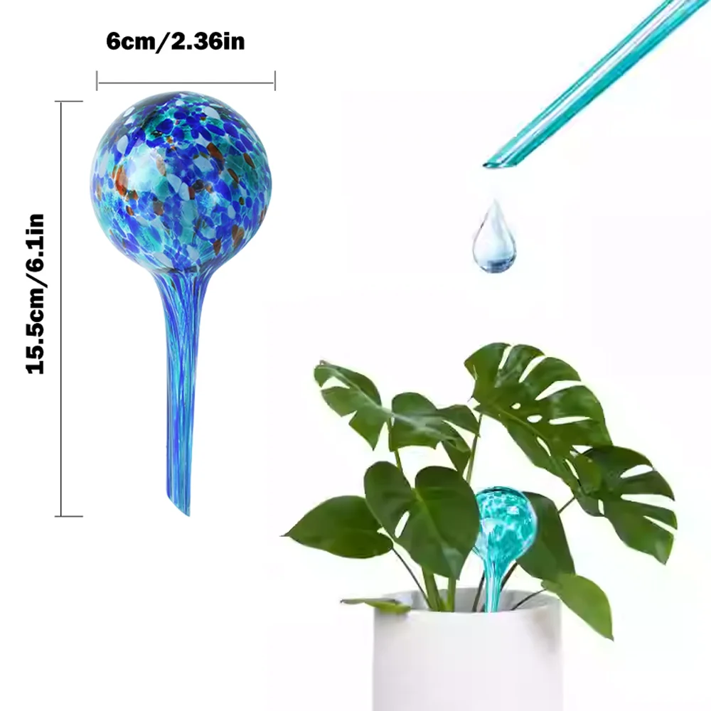 

6-Piece Plant Watering Bulbs Automatic Self-Watering Globes Plastic Balls Garden Watering Device Watering Bulbs for Plant Growth