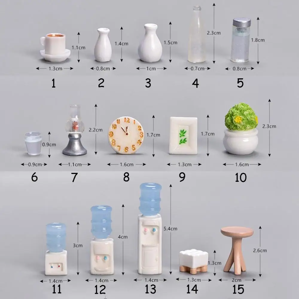 기계 인형 집 장식 어린이 선물 DIY 마이크로 풍경 시뮬레이션 침대 모델 가구 인형 데스크탑 장식 소파 미니어처