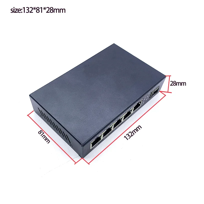 Imagem -03 - Interruptor da Indústria Ethernet 10 100 1000m 48v 60w300w Portas Switch Poe 802. 3bt Class8 com Porto 1000m Uplink Nvr Porto Sfp