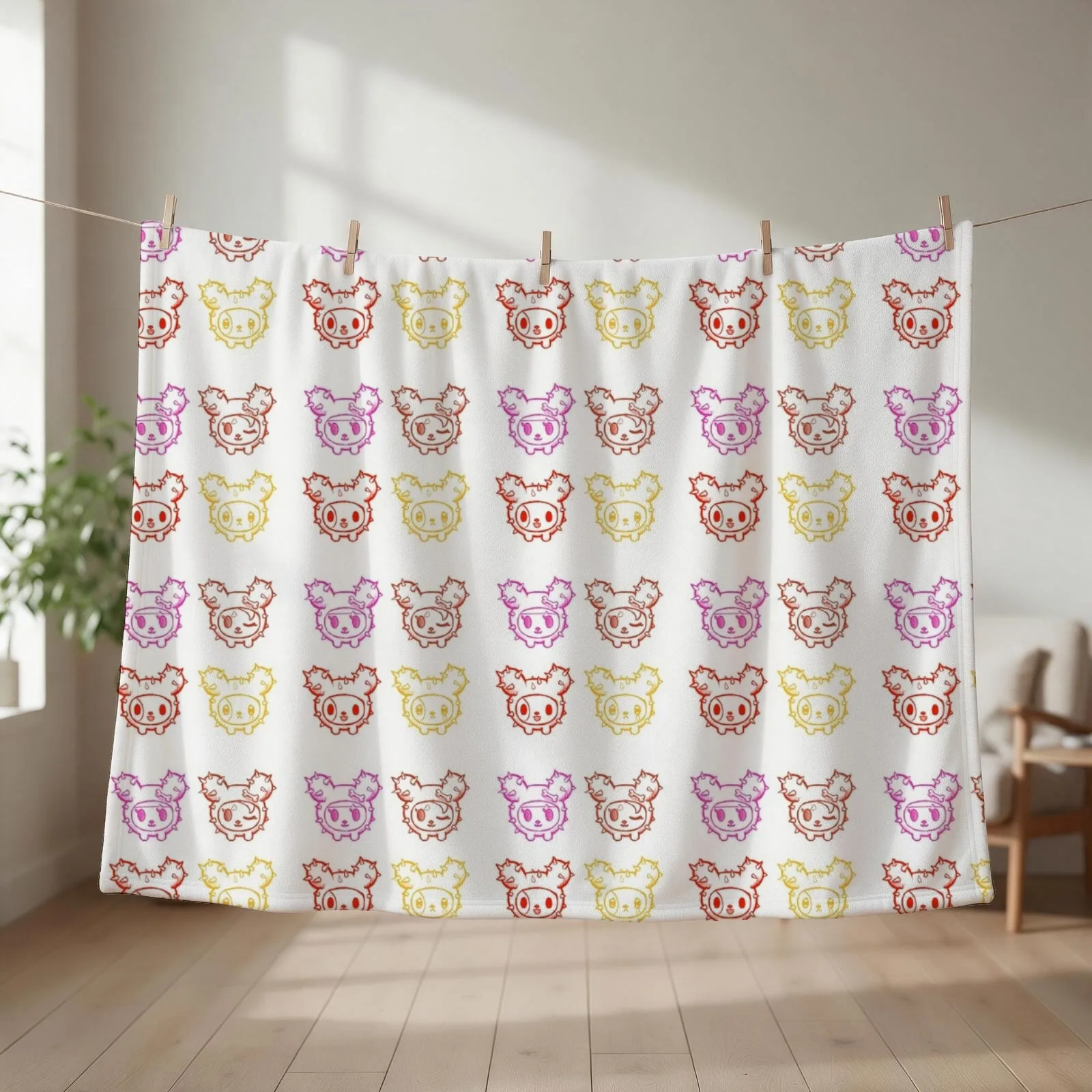 Tokidoki cute sketch stickers Throw Blanket Blankets For Baby cosplay anime Heavy for babies Blankets