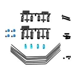 CatRC XV-01 XV-02 metalowa przednia i tylna zestaw do baru zapobiegająca stabilizator poprzeczny 54515 korek stabilizatora 53827 do samochodu RC TAMIYA XV01 XV02