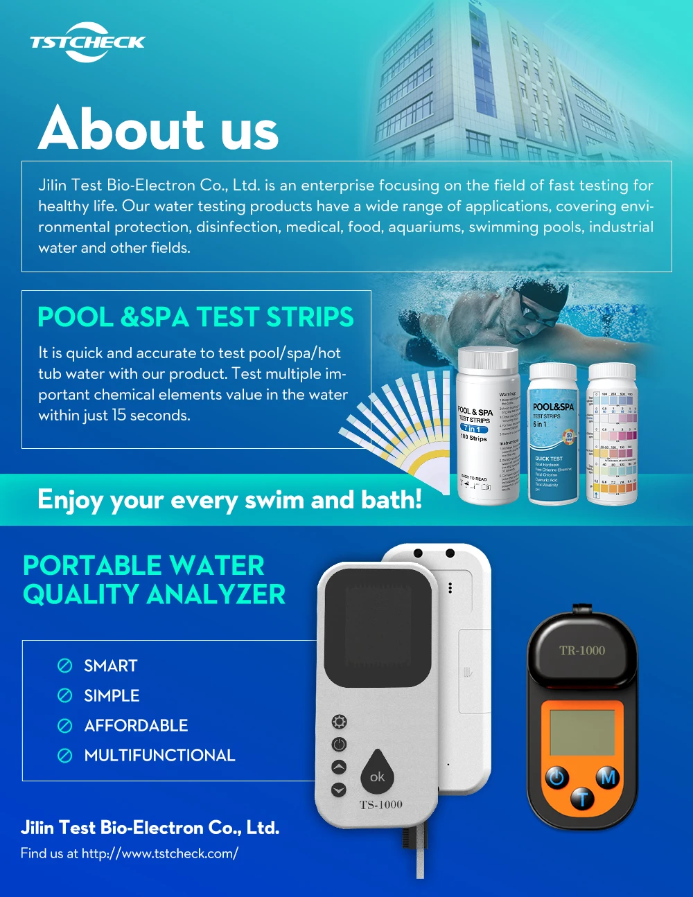

Water Analyzer 7-in-1 Multi-Parameter Water Meter Tester for Swimming Pool, Hot Tub Spa,aquariums
