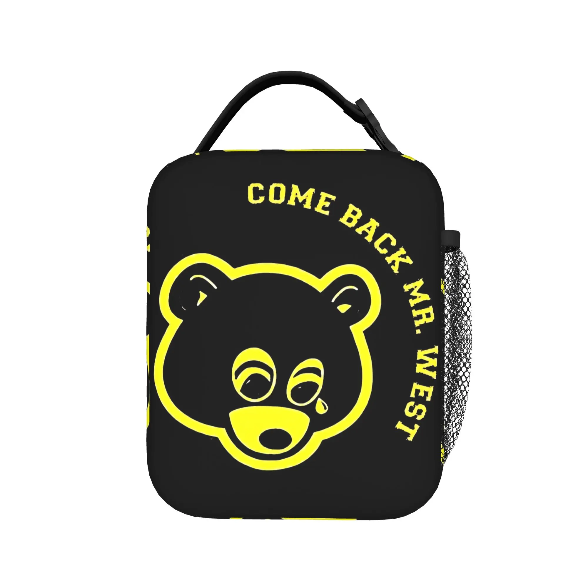 Kanye West Insulated Lunch Bags Thermal Bag Reusable,Lunch Container Rock Rapper High Capacity Tote Lunch Box Girl Boy School