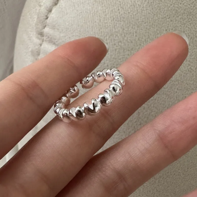 

S925 Sterling Silver Retro Simple Fashionable Ring Korean Version Niche Design for Weddings Wholesale