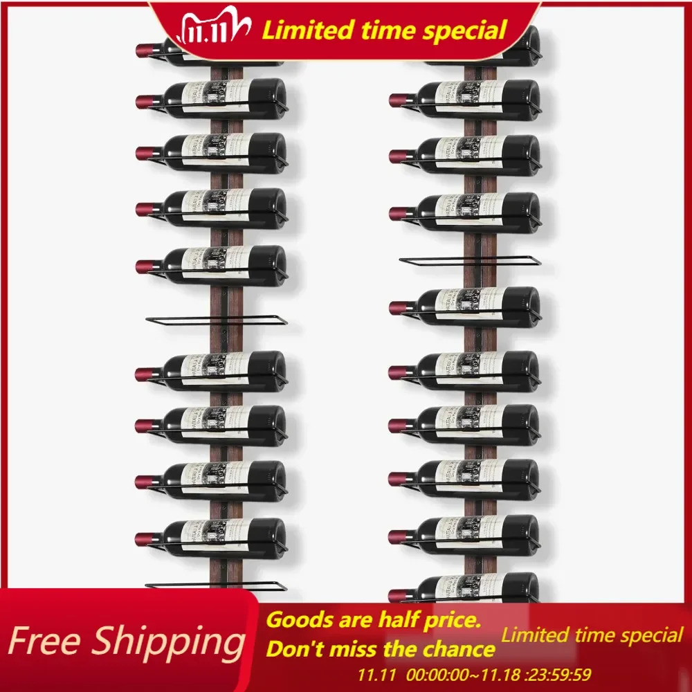 

Wine Rack Wall Mounted for 24 Wines Bottles, Walls Wines Rack Wood Wine Racks for Wall, Wines Holder Walls Mounted