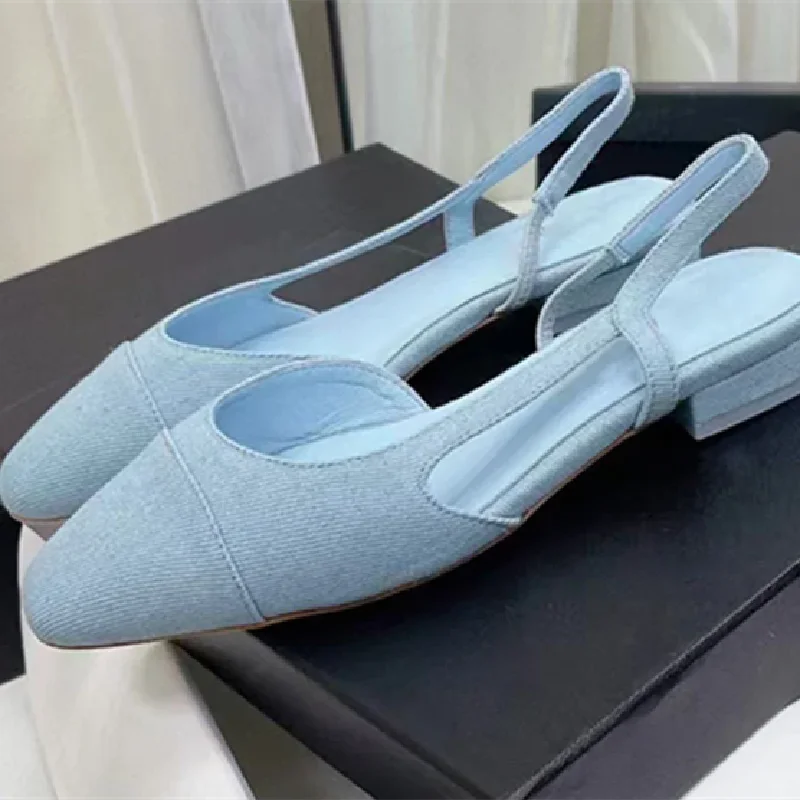 Wyprzedaż damskie buty damskie sandały na grube obcasie Slingback luksusowe obcasy Zapatos Para Mujeres Sandalias