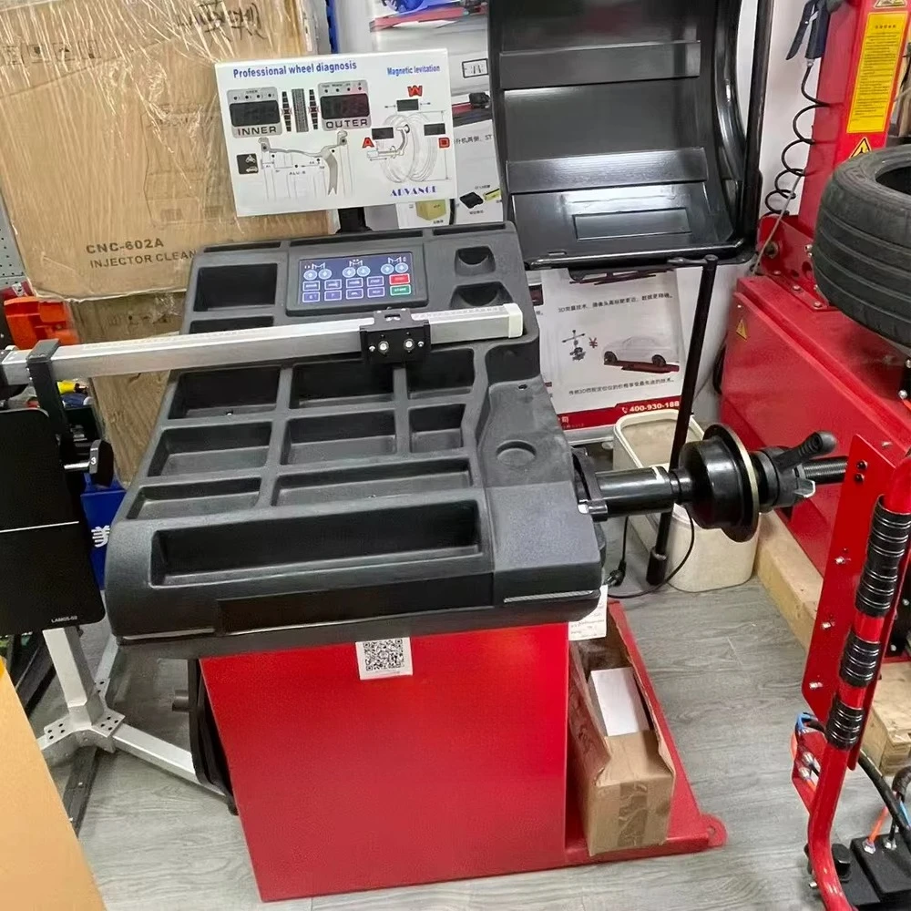KWB5033D Wheel Balancer Full Auto Operation 0.2kw/0.37kw Vertical Car Wheel Balancer