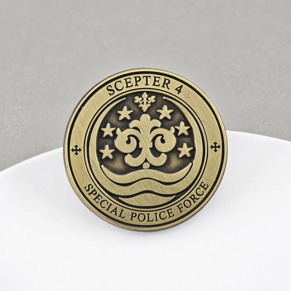 Anime K Project Brosche Scepter 4 Spezialpolizeidienst Metall-Abzeichen Cosplay-Kostüm-Zubehör Tokyo Legal Affairs Bureau Anstecknadel – Detail 8