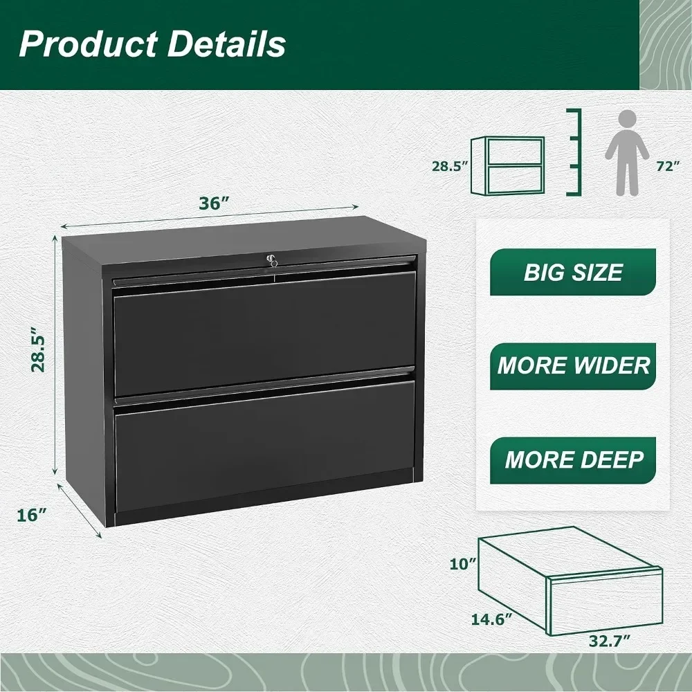 Metal side cabinet with lock, 2 boxes with files, black closet with lock, home office/mailbox