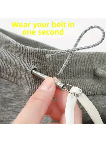 Bendable Spring Drawstring Threader Clip Pants Hoodies Elastic Band Lace Cord Flexible Drawstring Thread DIY