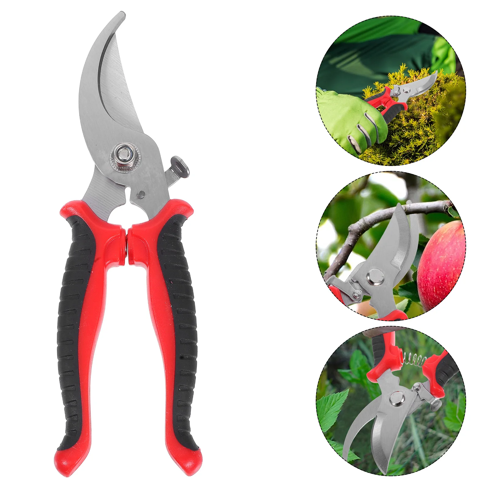 

Garden Trimming Scissors Pruning Shear Cutting Tools Metal Pruner Branch Flower Durable Stainless Steel Safety Lock Mechanism