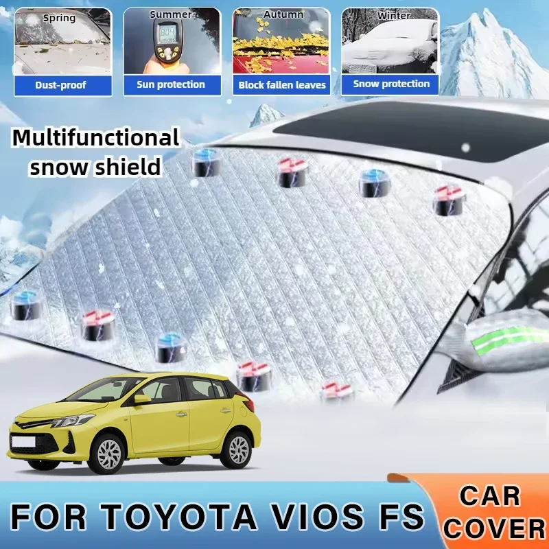 

Thickened Car Now Sunshade Windshield Cover With 5/9 Magnets UV Protection Anti Snowboard Sunlight For TOYOTA VIOS FS