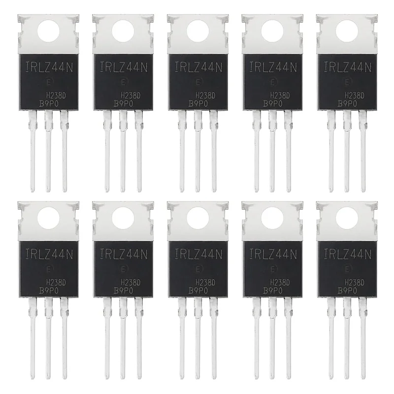 

Транзисторы MOSFET IRLZ44N IRLZ44 IRLZ44NPBF, 47А 55В, N-канальные выпрямительные MOSFET-транзисторы, 47 ампер, 55 вольт, корпус TO-220, упаковка 10 шт.