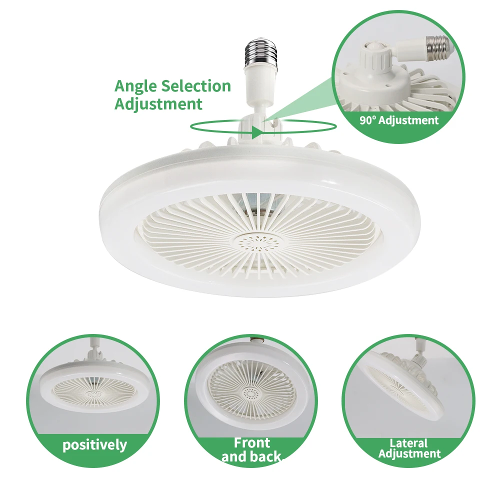 Ventilador de teto LED Rotation, Lâmpada para quarto, Ventiladores, E27