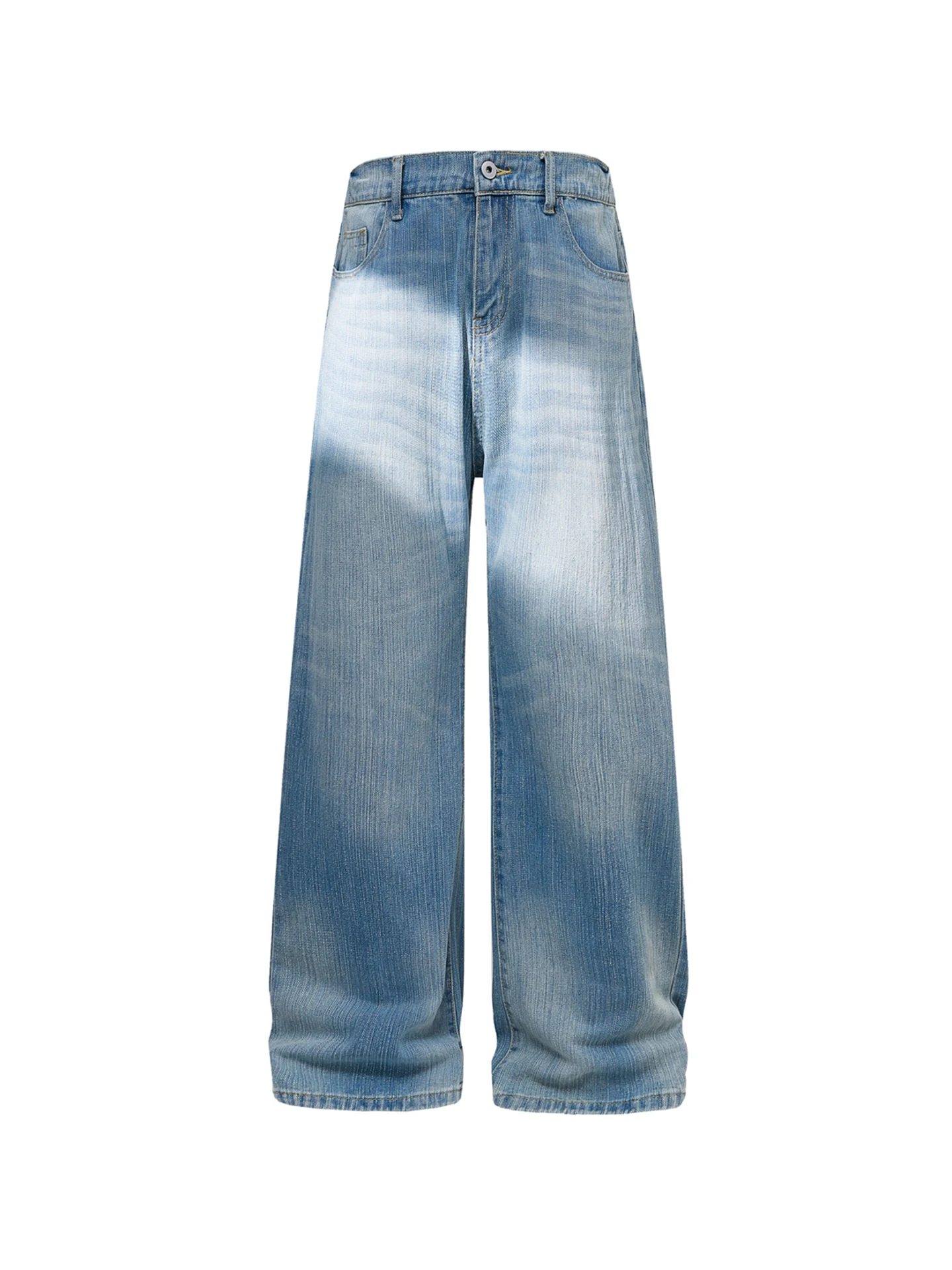 

Мужские зимние джинсы American Sle Vintage Light Blue Bell Bot с начесом, прямые, CleanFit