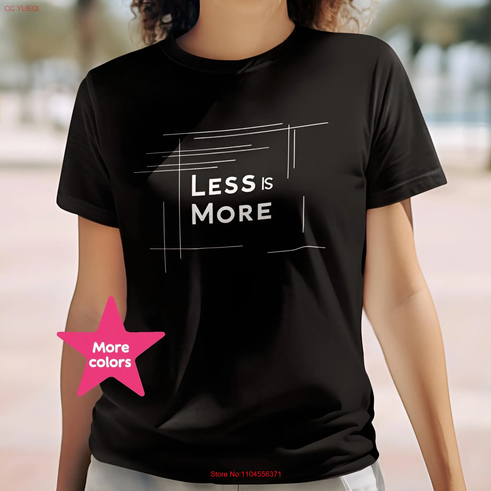 

Футболка MinimalisT Less Is More, простой дизайн для ленивого друга, янтарный Minset Rich Saying, повседневная футболка с длинными или короткими рукавами