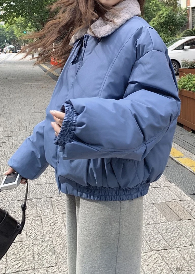 

Женская зимняя стеганая куртка 2025 года, новая свободная и толстая куртка с хлопковой подкладкой, короткая куртка