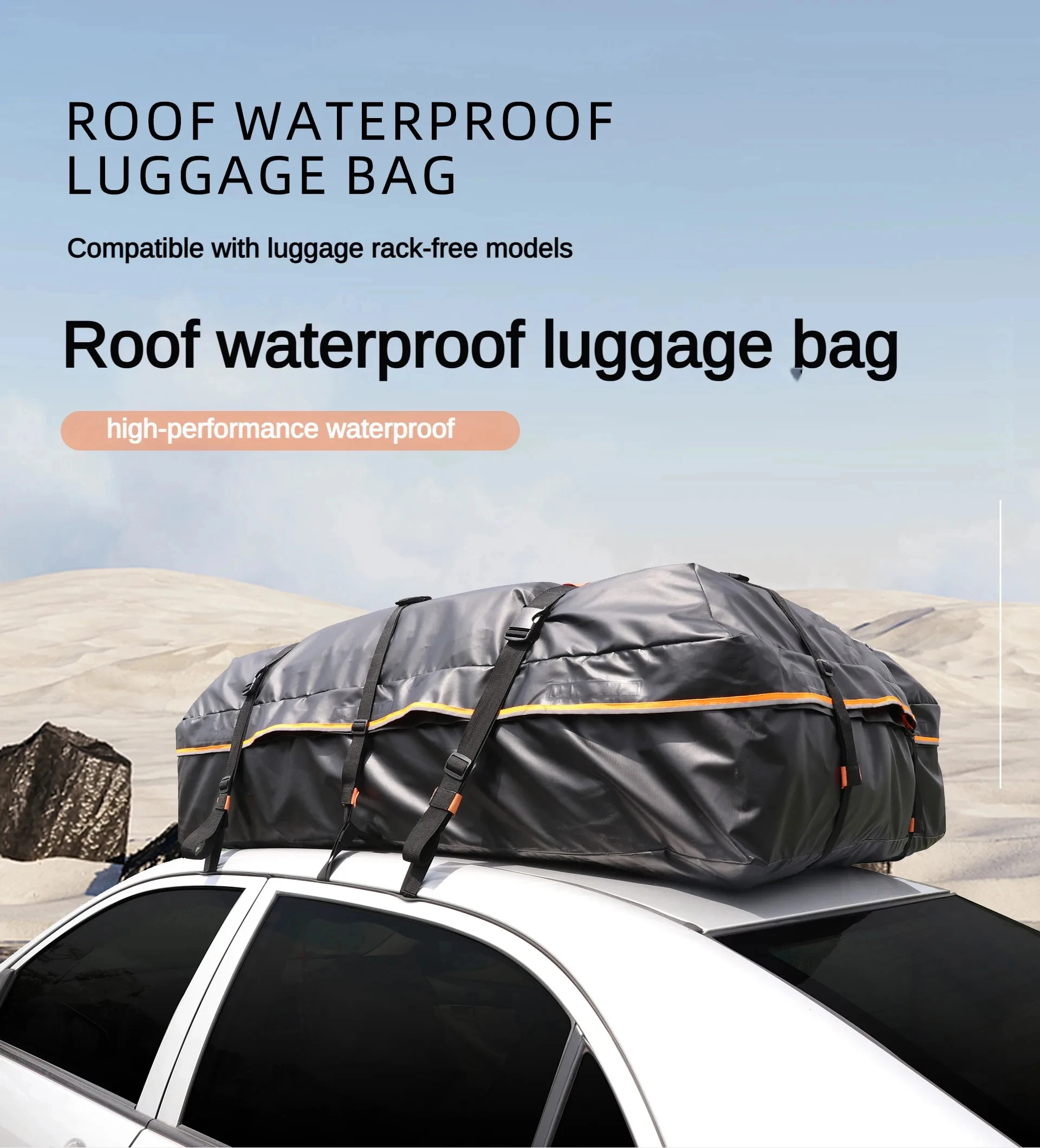 

Roof Storage Bag Rack Luggage Carrier Rainstorm Proof Outdoor Camper Tent Package Waterproof Sunscreen Suitable All Vehicles