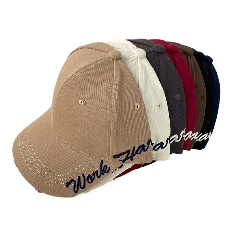 American Side Letter Curved Brim Baseball Cap, Casual Versatile Sun Protection Hat, Suitable for Outdoor Travel Daily Wear