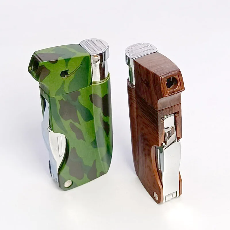 New Torch Turbo Pipe Lighter Butane Gas Tobacco Cigar Lighters Folding Pipe Tool Fire Windproof Multifunction Lighter