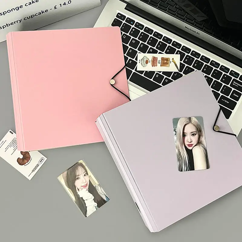 kpop photo card colecao livro grande capacidade kawaii grade binder idol photo album photocards titular armazenamento papelaria 01