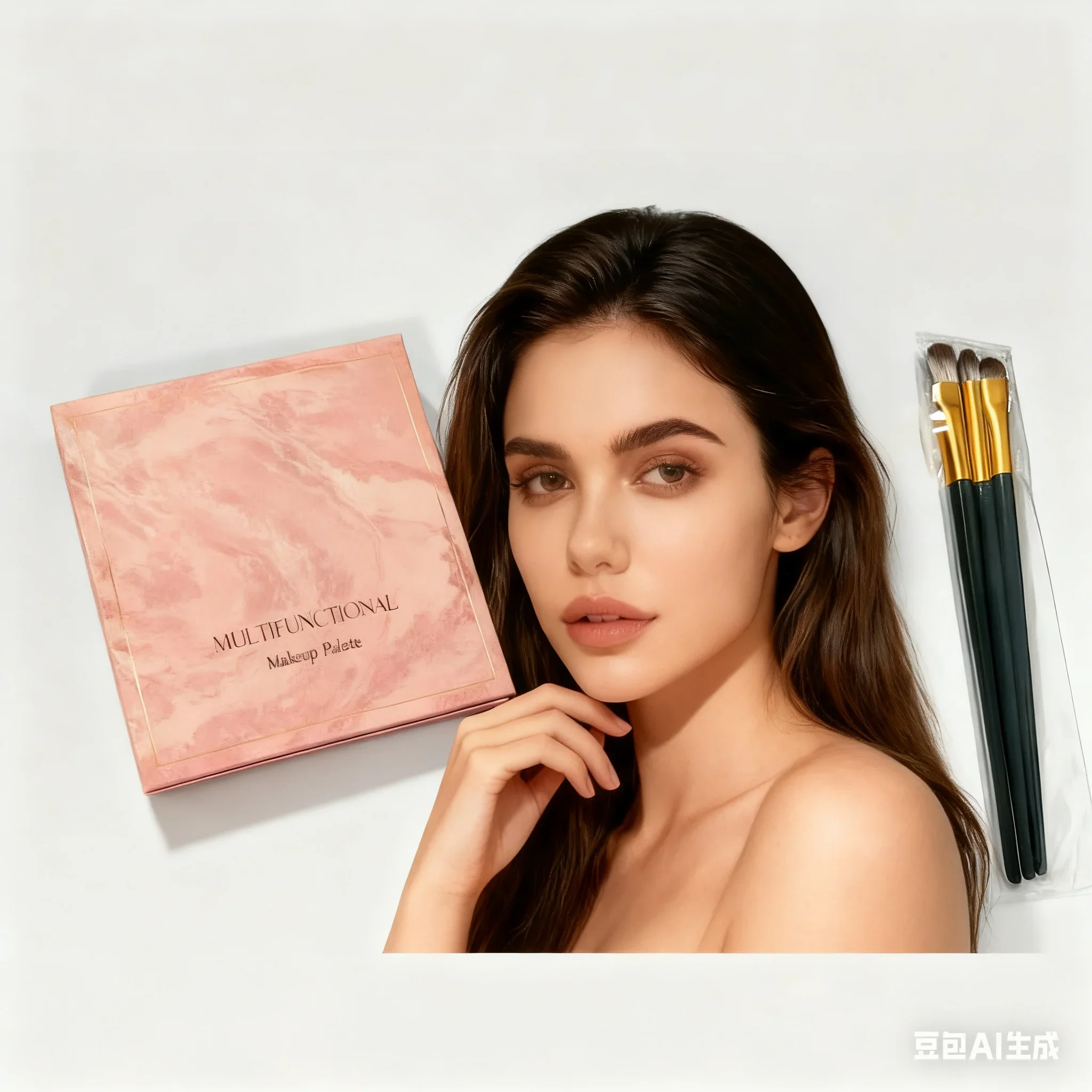 アイシャドウ、ブラッシュ用の多機能ポータブルメイクアップトレイオーガナイザー - 高光沢の日常使用