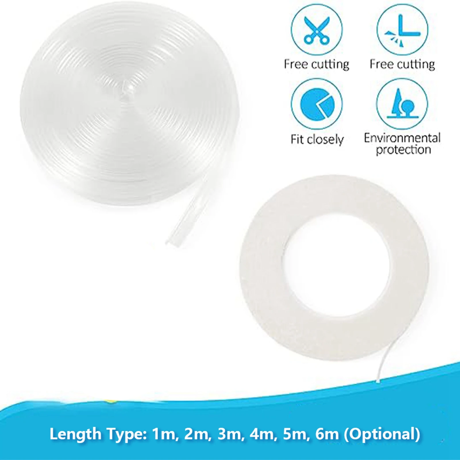 テーブルコーナープロテクター クリアテーブルコーナーガード ベビープルーフコーナープロテクター ソフトシリコン家具エッジバンパーストリップ