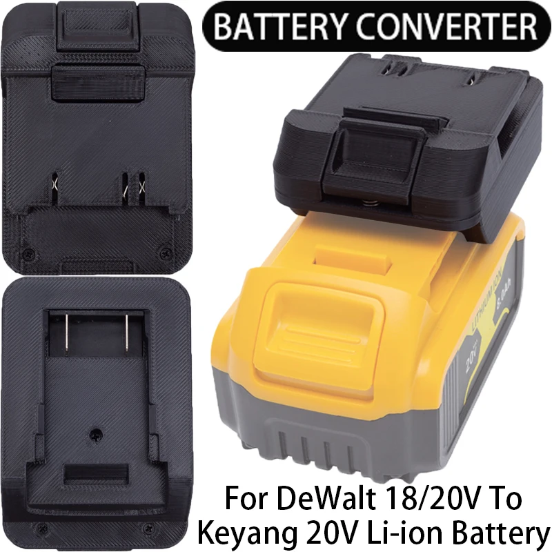 

Battery Adapter for Keyang 20V Li-Ion Tools Converts to DeWalt 18/20V Li-Ion Battery Adapter Power Tool Accessories