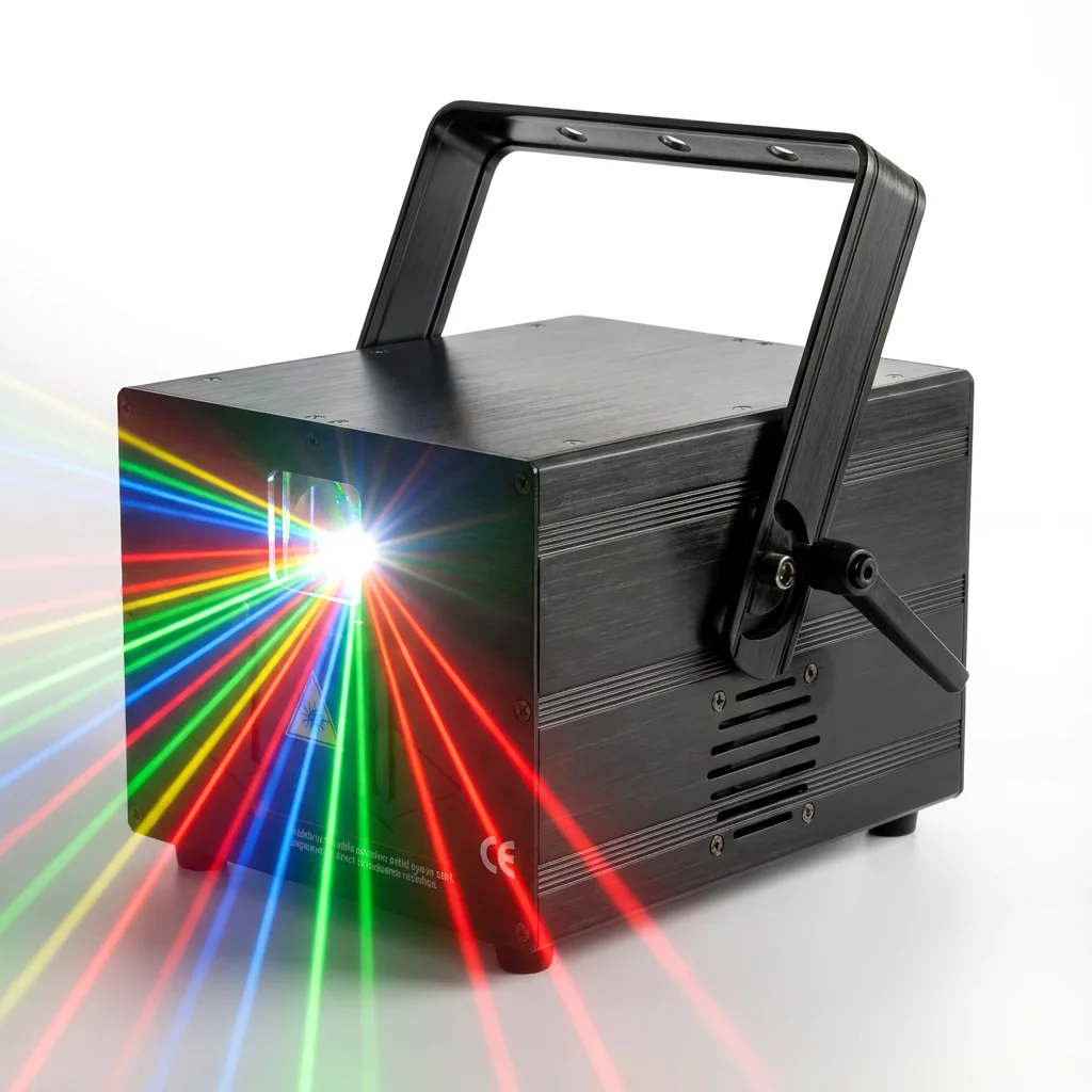 4W 6W RGB Animation Laser Light DMX512 Stage Lighting Laser Projector for DJ Club Disco Party Bar Concert Event Performance