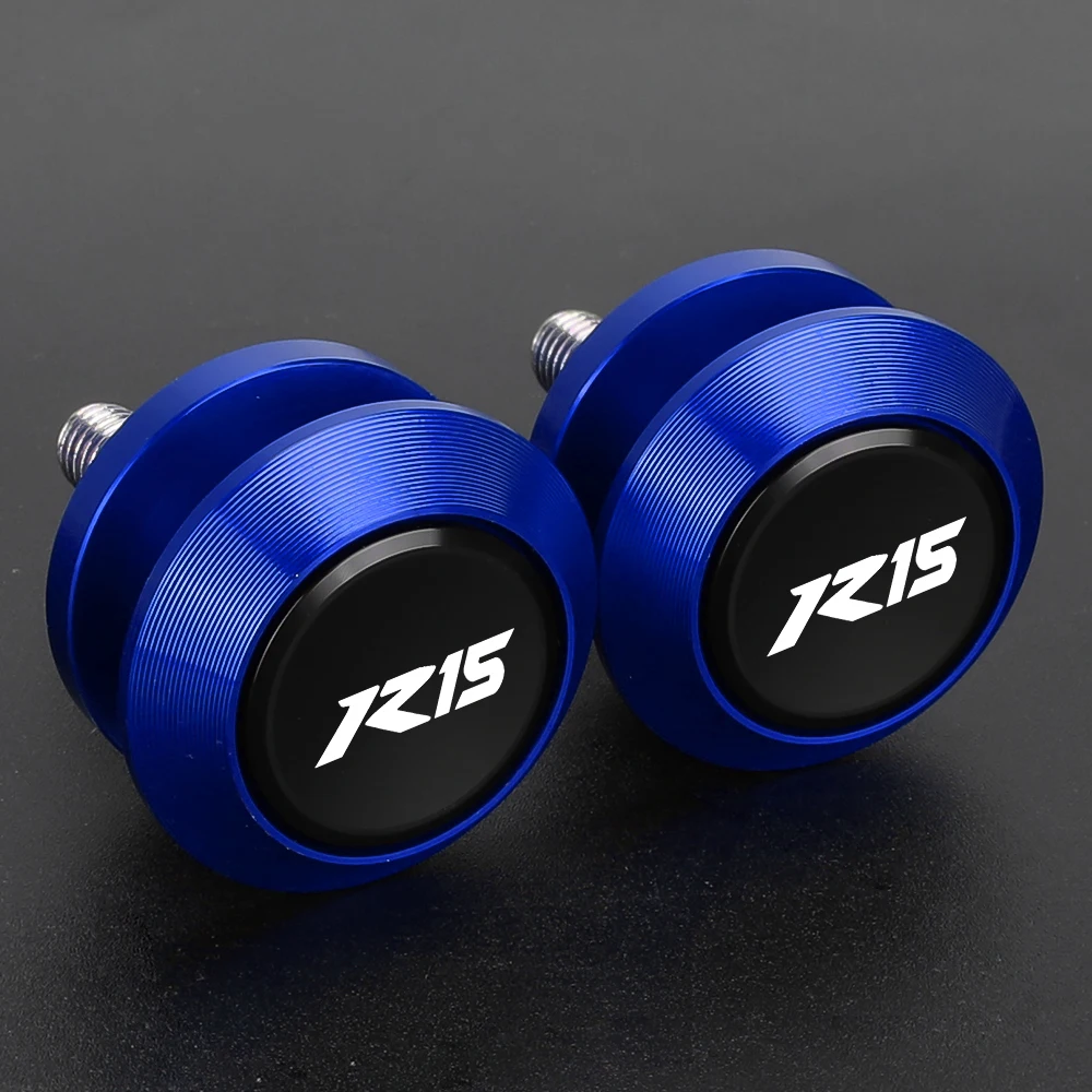 M6 For Yamaha R15 YZF-R15 YZFR15 V2 V3 V4 R15M 2011-2025 2026 Motorcycles Swingarm Spools Rear Stand Screws Sliders Accessories