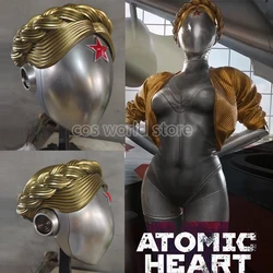 Shooting Game Atomic Heart Twins Robot Sisters Dixie Cosplay Prop Visible Masks Helmet Halloween Masquerade Party Funny Facemask