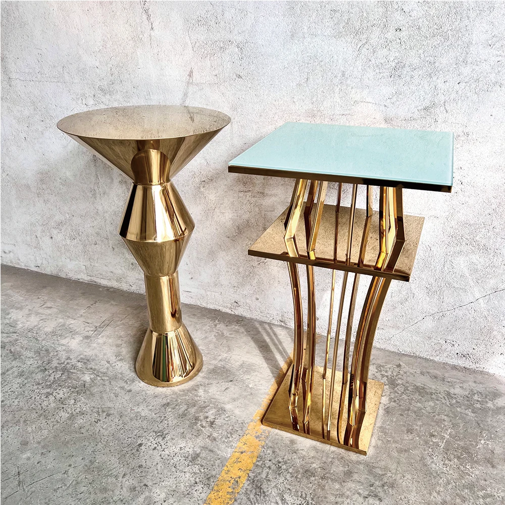 Floor Standing Wedding Mandap Pillar Decoration Black square Metal Pillar Wholesale
