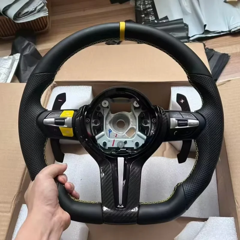 

Customized Carbon Fiber Leather Car Steering Wheel F10 F90 F10 F22 F31 F44 X5 X3 F01 F07 F20 F56 Steering Wheel For BMW F30