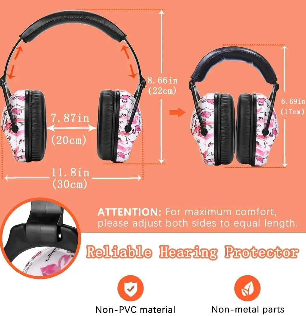 ZOHAN Ear Protection for Kids,Children Safety Hearing Protect EarMuffs,Noise Reduction for Teens Autism,ins style Ear Defenders