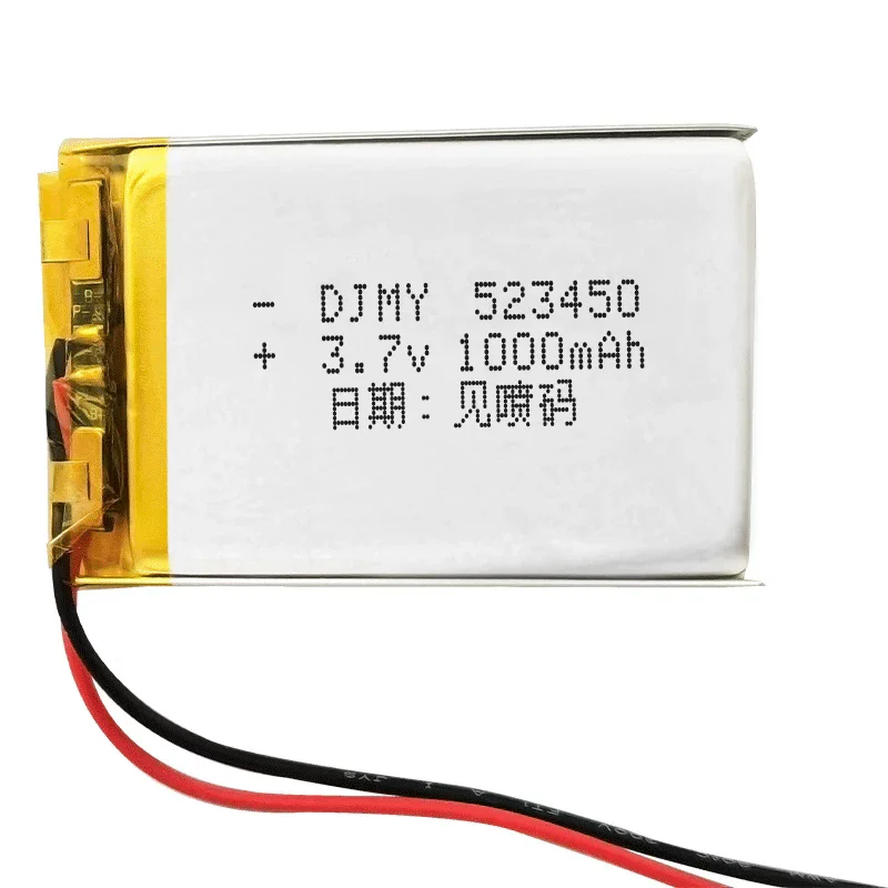 Rechargeable Battery 523450 1000mAh 3.7V 523450 Polymer Lithium Battery Replace For GPS Bluetooth Speaker 1-10pcs