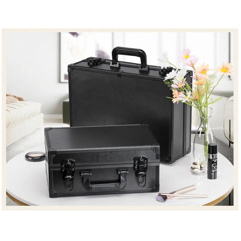 Makeup Box LED Luxury Suitcase Travel Women Cosmetic Bag Large Capacity Organizer Boxes Portable Beauty Cosmetic Case Customized