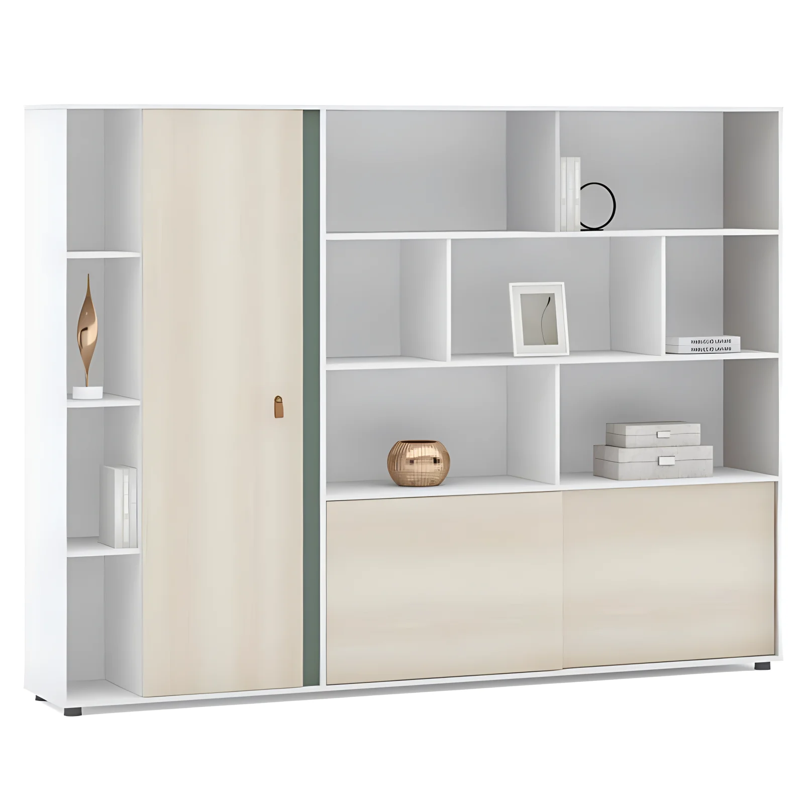 

Wood Guangdong Big Vertical File Glass Filing Storage Cabinets Modern With Dividers Office Furniture
